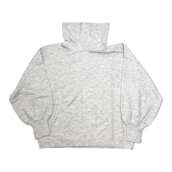 NEW without Tags ASOS Oversized Cowl Neck Sweater Gray Marl Knit Womens US 12 - Picture 1 of 7